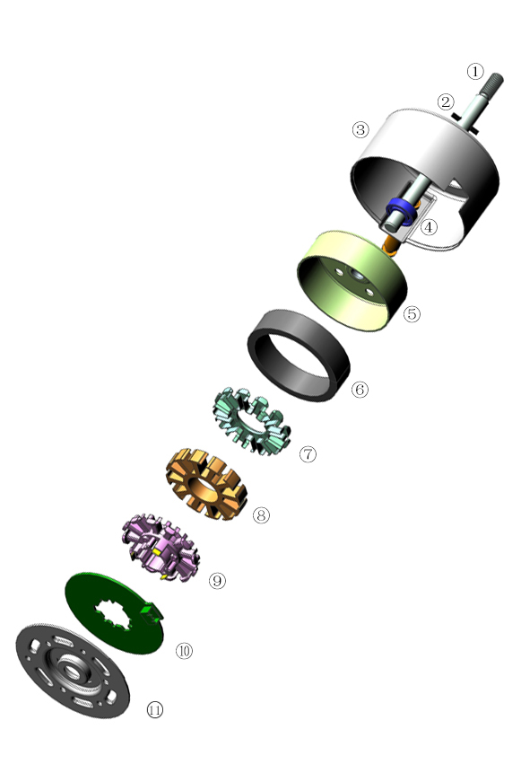 有刷马达分解图